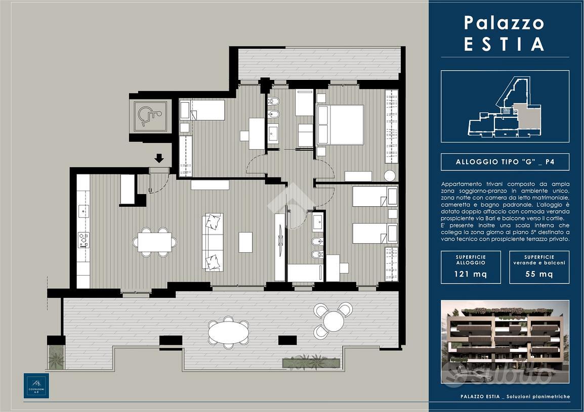 Apartment in Casamassima, Bari - Vista 4