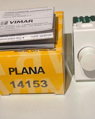 DIMMER DEVIATORE PUSH VIMAR PLANA 14153 NUOVO
