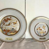 Piatti "Gold Chokin" Oro 24KT e Argento –L.Boscolo