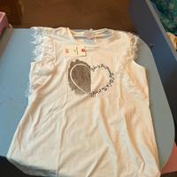 Maglietta/canotta bimba maniche corte