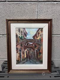 Coppia Quadri Scorci di Borghi Italiani