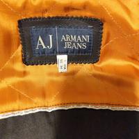 Armani jeans giacca pelle uomo