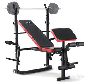 Panca Multifunzione + Bilanciere Olimpico