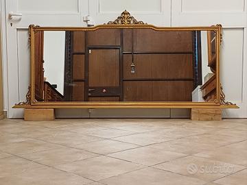 Specchio con cornice oro