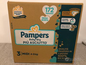 258 Pannolini Pampers baby-dry misura 3 midi