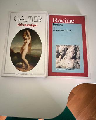 Libri in francese di Gautier e Racine
