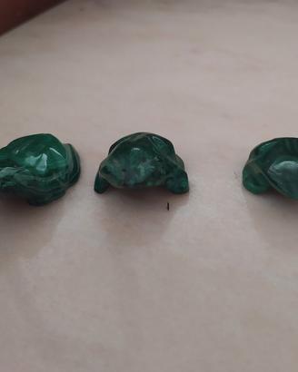 tris rane in malachite