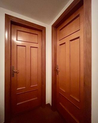 4 Porte tamburate in noce (2 da 80 cm e 2 da 70 cm