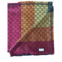 Stola/Sciarpa Gucci con jacquard GG arcobaleno