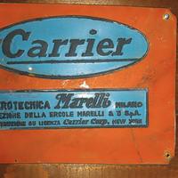 Targa CARRIER - MARELLI vintage 