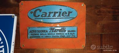 Targa CARRIER - MARELLI vintage 