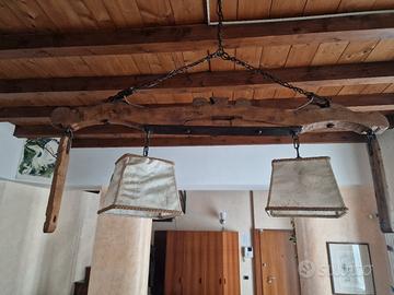 Lampadario artistico trentino