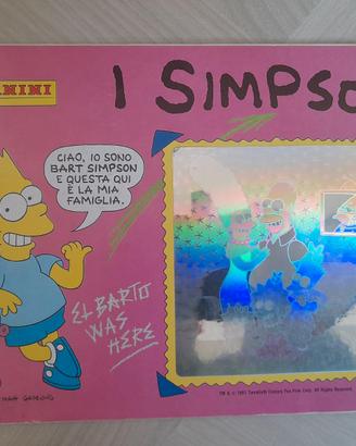 Album figurine I Simpson panini 1991 quasi vuoto
