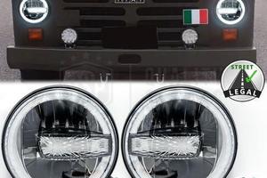 FARI LED Per FIAT CAMPAGNOLA Angel Eyes OMOLOGATI