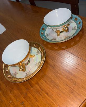 2 tazze decorative da esposizione