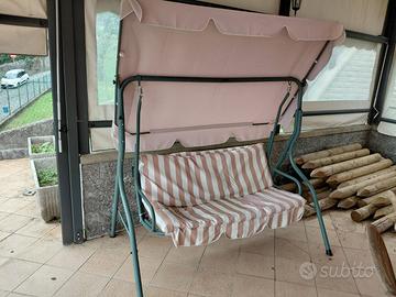 Dondolo da giardino 2 posti con tettuccio
