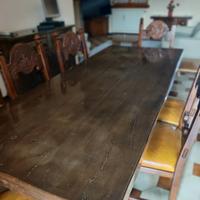 Tavolo in legno massello di castagno