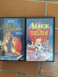 Cassette VHS Disney a marchio rombo nero.