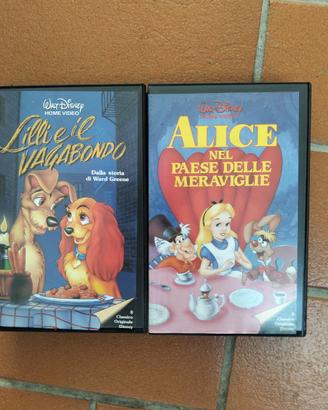 Cassette VHS Disney a marchio rombo nero.