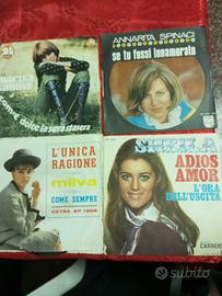 4 dischi 45 giri anni 60/70 nuovi 