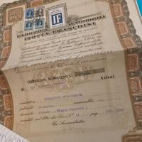 Certificato Azioni Isotta Fraschini