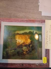 casale giallo de Placidi olio su tela