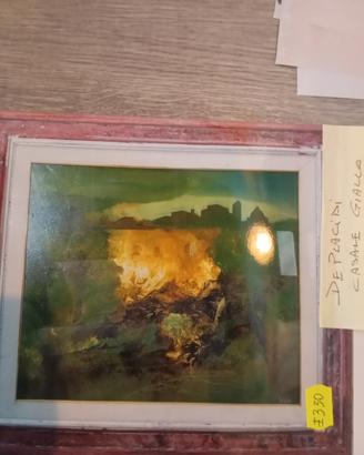 casale giallo de Placidi olio su tela
