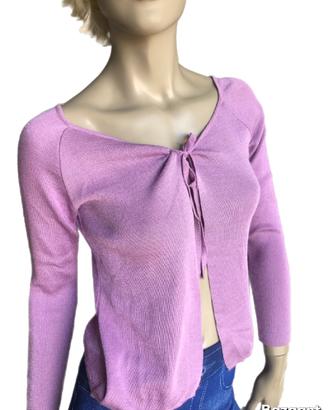 Maglia donna aperta  con laccettino