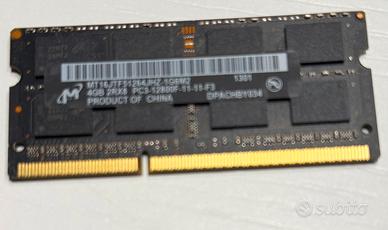 Memoria ram 4 gb