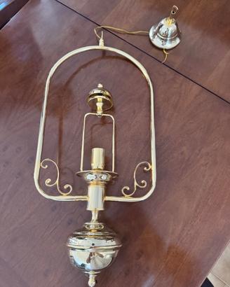 Lampadario in ottone