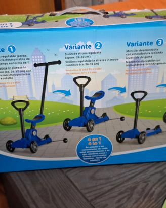 monopattino 3 ruote 4 in 1