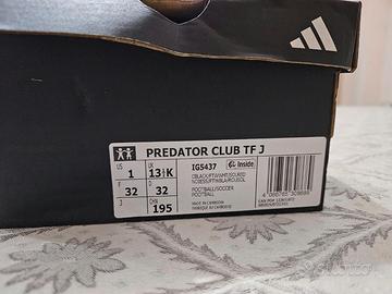 scarpe calcetto bambino adidas taglia 32 - NUOVE!