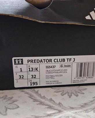 scarpe calcetto bambino adidas taglia 32 - NUOVE!