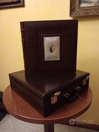 Album fotografico con placca in argento
