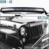 Barra Led Curva 6000K Jeep Wrangler Off-Road 83 CM
