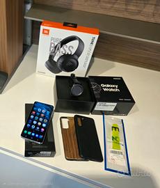 Samsung S21 + orologio smarth + cuffie jbl