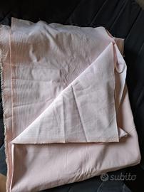 Cotone piquet 1000 righe rosa 2.85 mq circa 