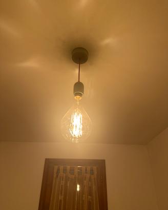 Lampada design arancio