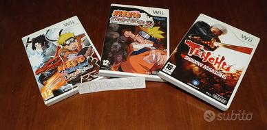Lotto 3 Giochi WII Naruto Dragon + Clash2 + Tenchu