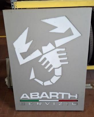 Insegna luminosa ABARTH originale (70x100 cm)