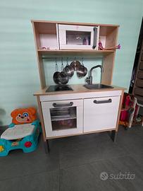 Mini cucina Ikea  legno con accessori