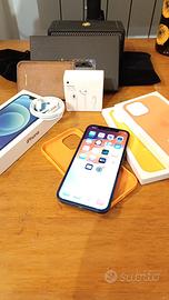 iPhone 12 Blu + Accessori