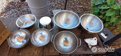 Ciotole bastardelle in acciaio