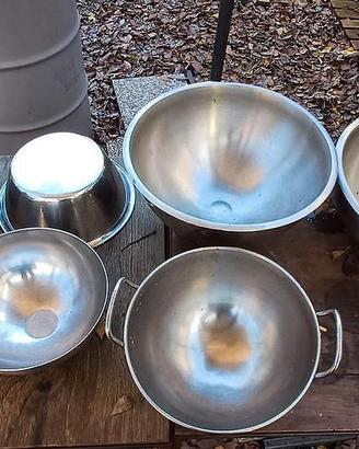 Ciotole bastardelle in acciaio