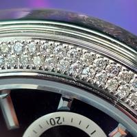 orologio con corona diamanti veri