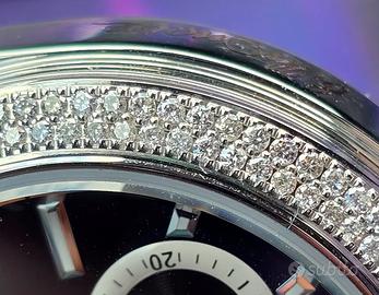 orologio con corona diamanti veri