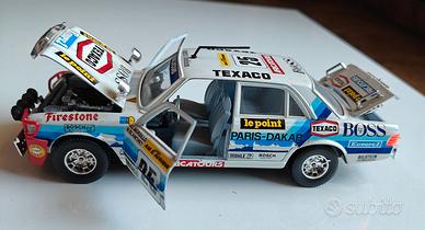 Mercedes 450 SEL Paris-Dakar Bburago 1:24 scatola