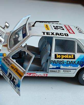 Mercedes 450 SEL Paris-Dakar Bburago 1:24 scatola