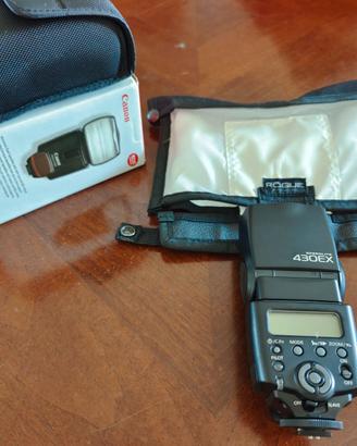 Flash Canon Speedlite 430 EX con diffusore rouge