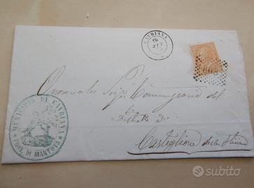 1875 Lettera Municipio Cavriana - Numerale 118 per